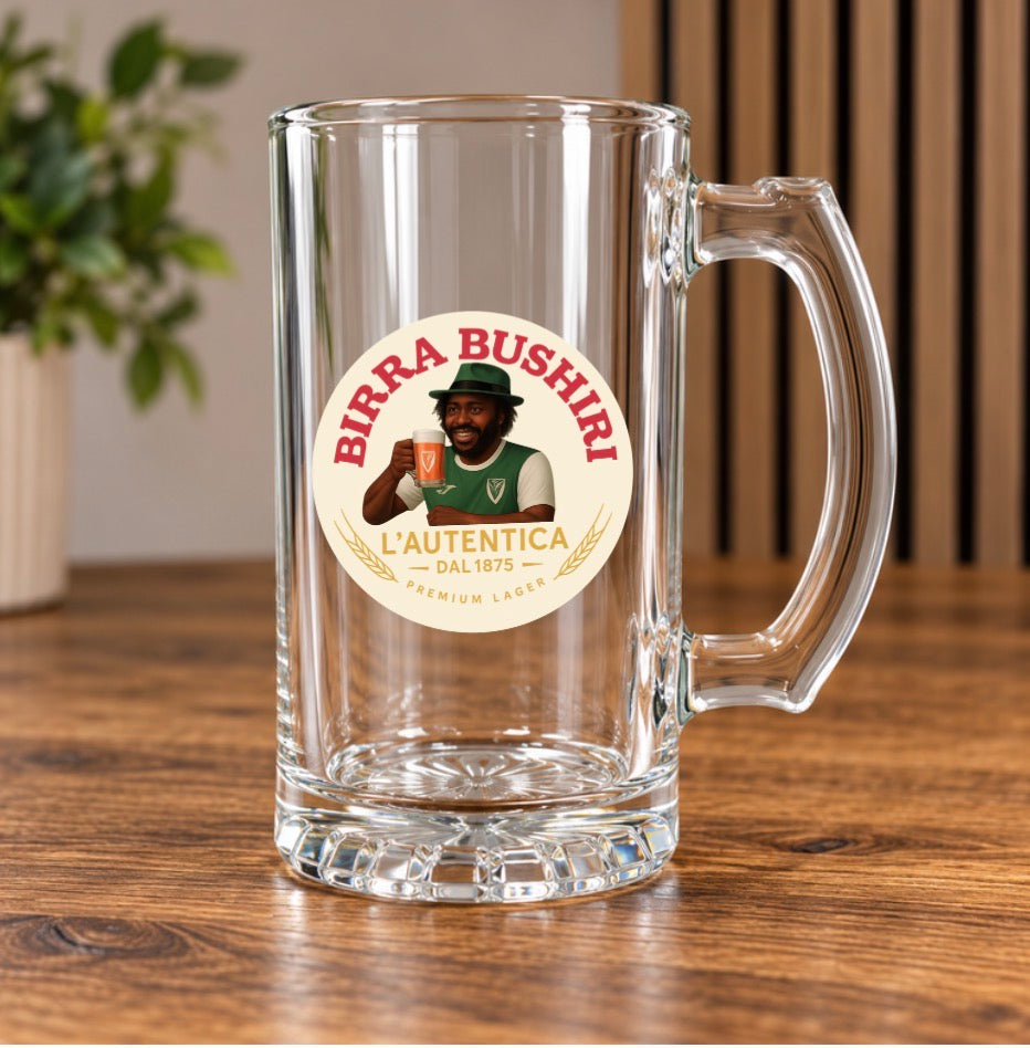Hibernian Inspired Glass Beer Tankards – Hibs Designs – Gift Boxed