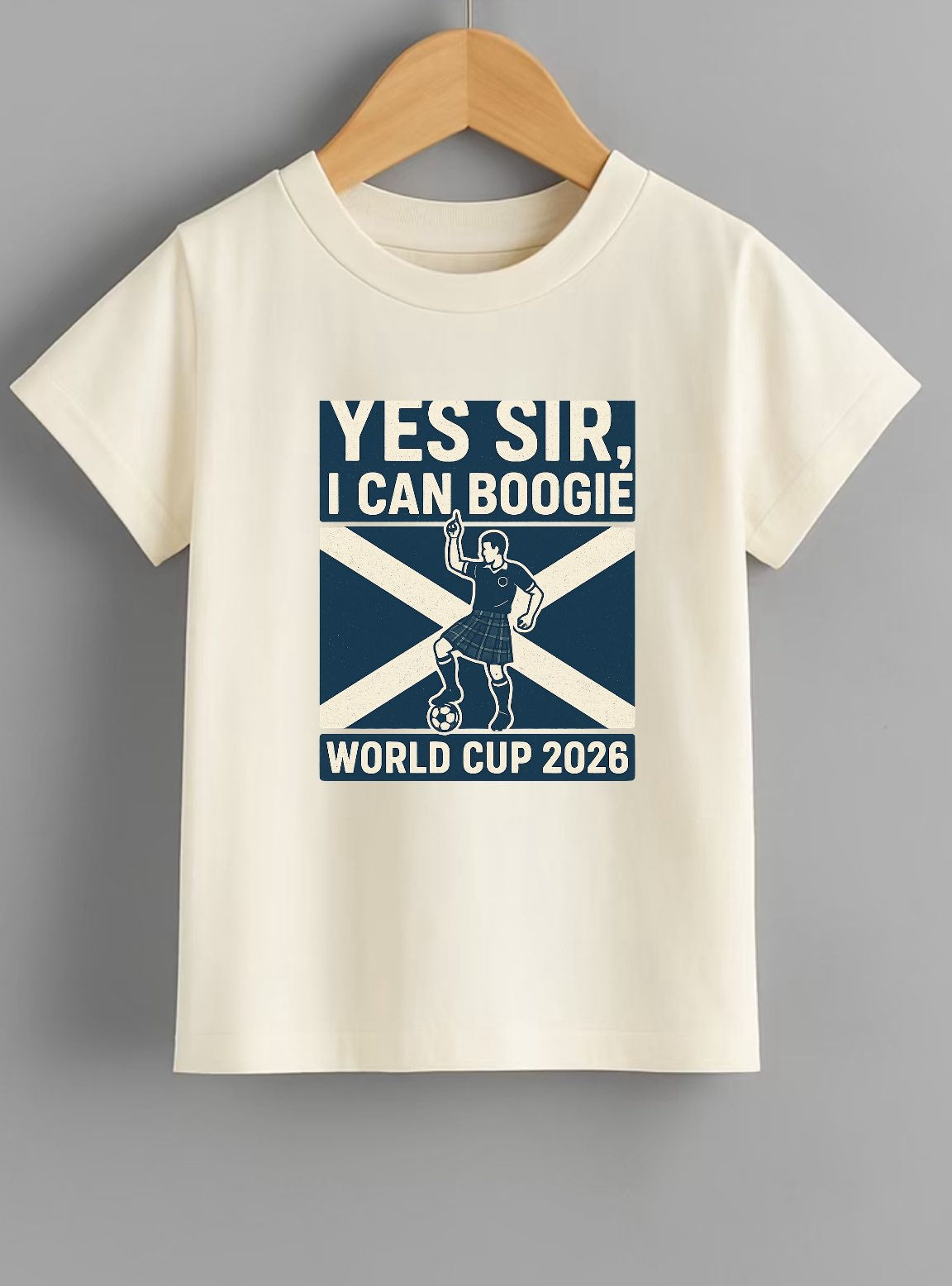 Yes Sir I can boogie T-shirt! Scotland World Cup T-shirt, America 2026 ADULT