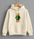 Hibernian Teddy Bear Hoodie Kids & Adults Football Fan Hoodie Cute Hibs Supporter Top