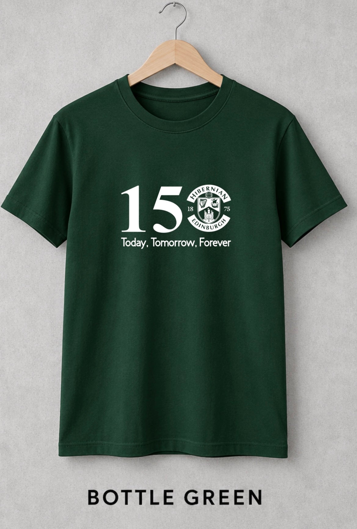 150 YEARS – Today, Tomorrow, Forever | Hibernian Edinburgh T-Shirt KIDS & ADULTS