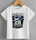 Scotland On Tour 2026 T-Shirt – 28 Years In The Making | Scotland World Cup Shirt | Tartan Army Tee | Funny Football Fan Top | Adults & Kids