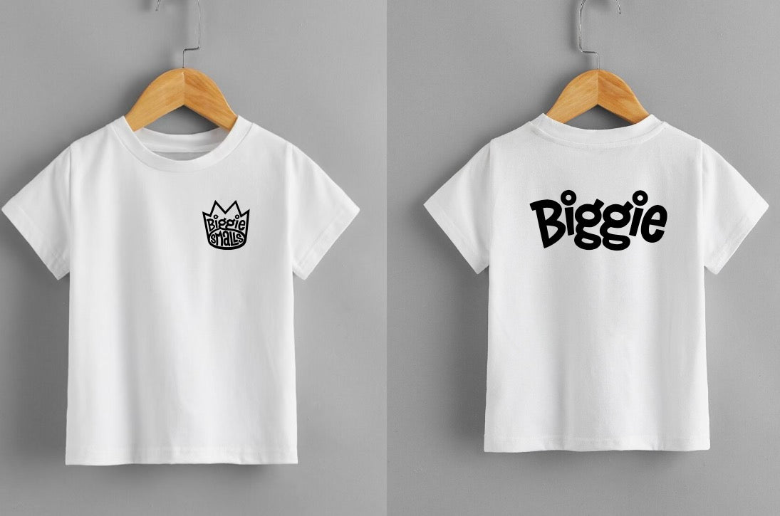 Biggie & Smalls Matching Family T-Shirts & Babygrows | Daddy & Me, Mummy & Me Set, cousins and friends