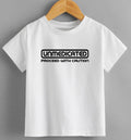 Unmedicated Proceed With Caution T-Shirt – Funny Statement Tee | Bold Graphic Top | Unisex