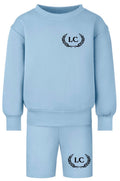 Kids Oversized Sweatshirt & Shorts Set | Personalised Initials Set | 100% Cotton