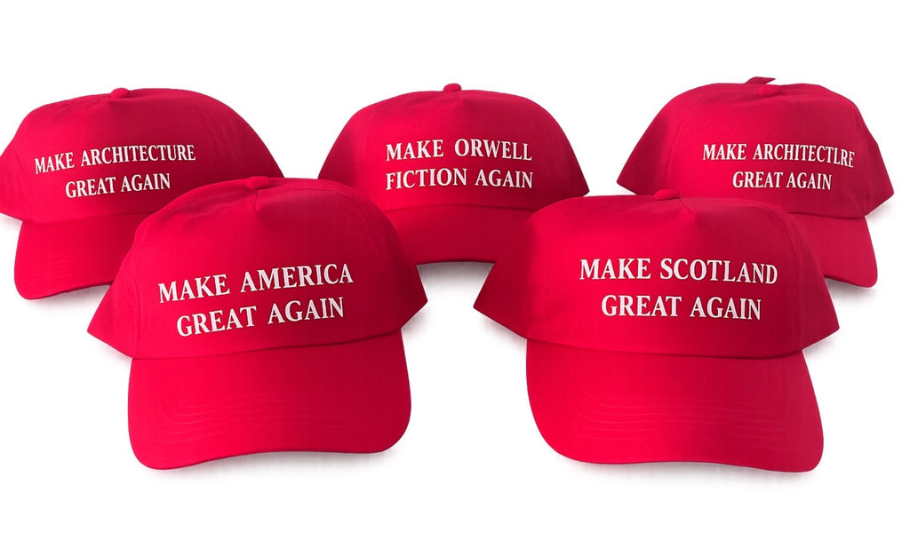 Personalised Slogan Caps | Custom Text Baseball Hat | Any Wording Printed make Scotland great again