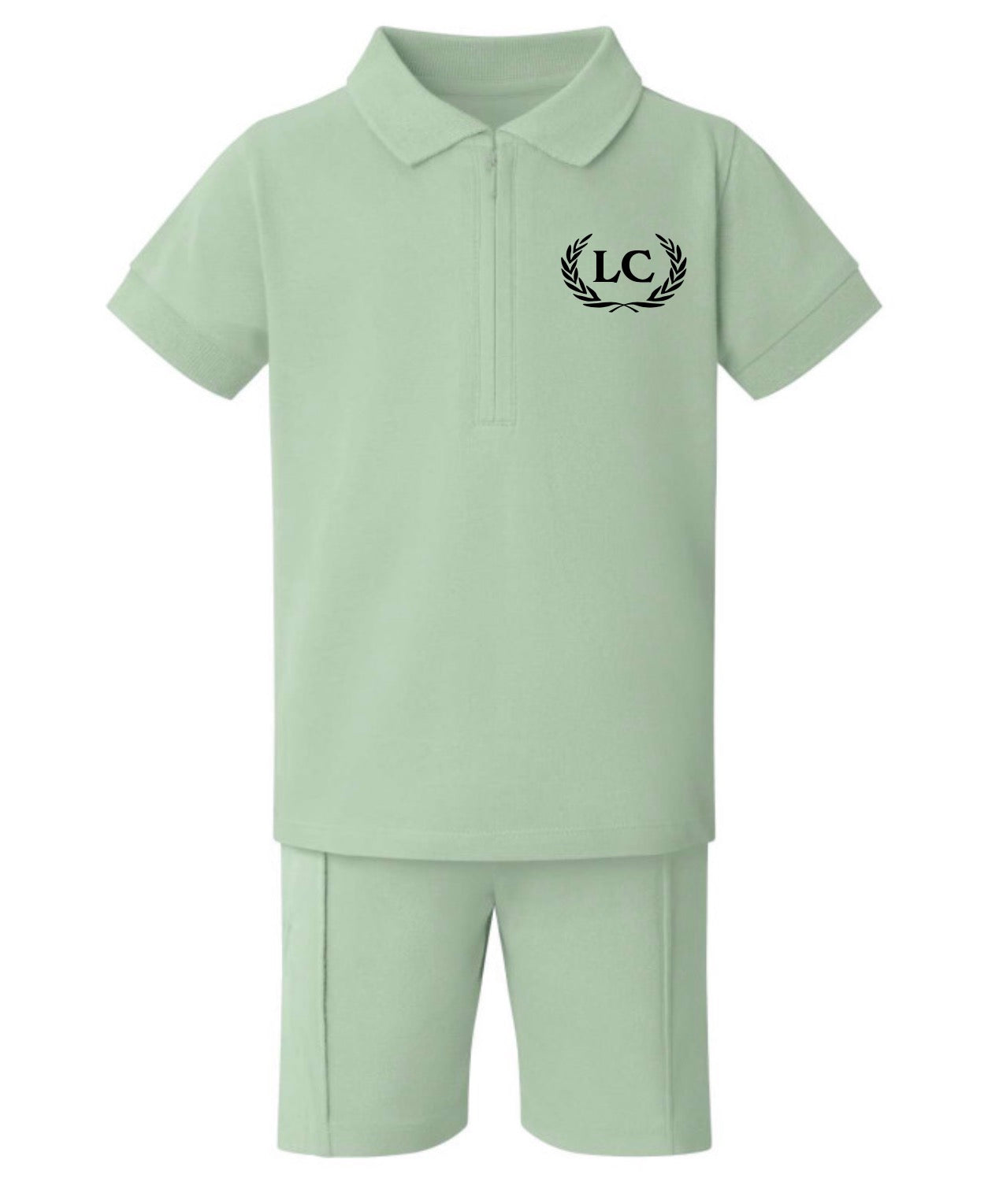 Kids Personalised Zip Up Short Set | Custom Initials Summer Lounge Set | Boys & Girls Co-Ord Outfit (Copy 2)