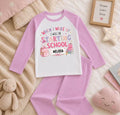 Personalised “When I Wake Up I Will Be Starting School” Kids Pyjamas | Boys & Girls starting  School PJs