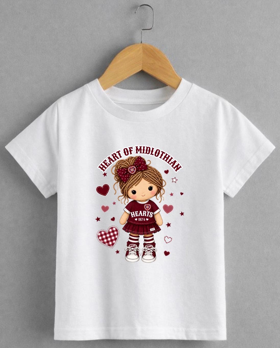 Hearts T-Shirt – Born a Jambo | Heart of Midlothian Inspired Boys & Girls Tee kids & adults
