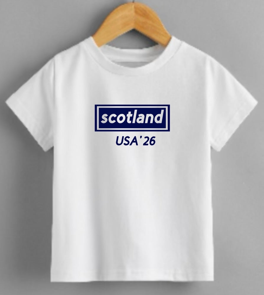 Scotland On Tour ‘26 T-Shirt – Oasis Style Football Fan Tee | USA World Cup 2026 KIDS & ADULTS