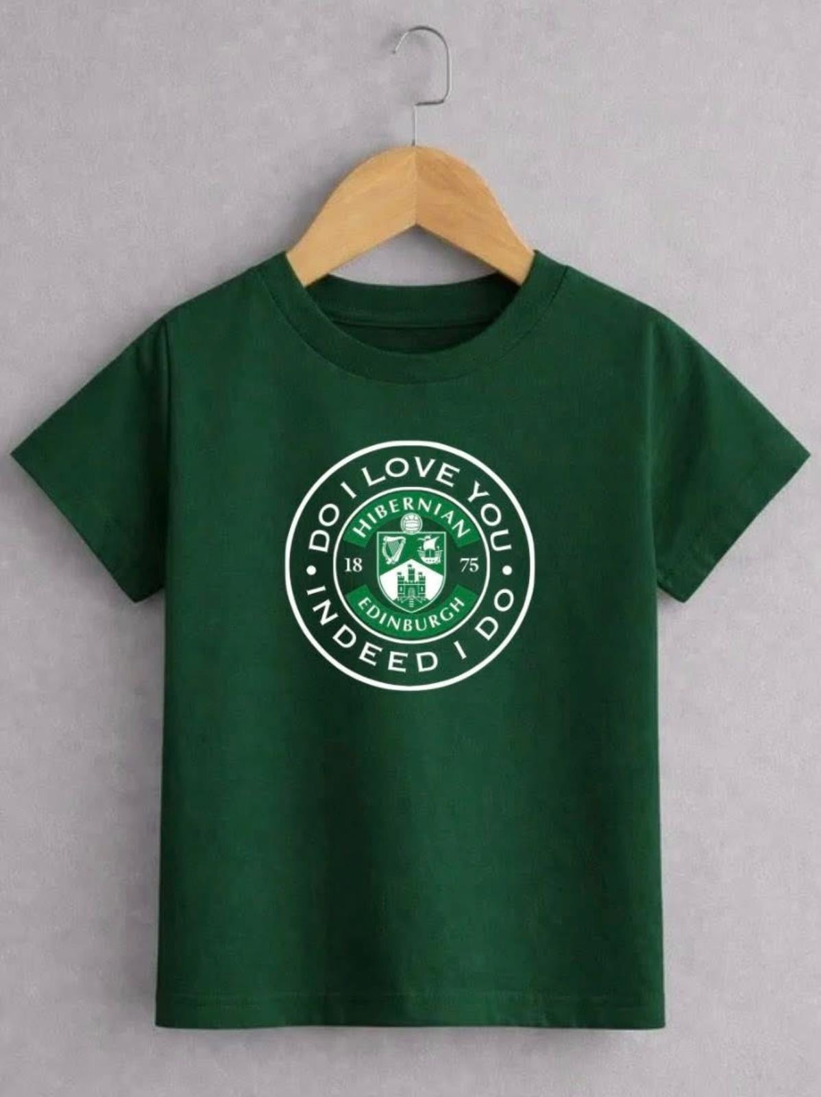 Do I Love You? Indeed I Do T-Shirt | Hibs Inspired Edinburgh Football Fan Tee | Kids & Adults