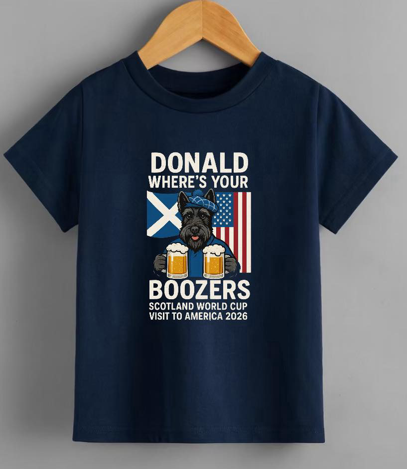 Donald where’s your troosers T-shirt! Scotland World Cup T-shirt ADULT