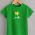 Sunshine on Leith Smiley Sun T-Shirt | Feel-Good Leith Tee | Black Graphic T-Shirt KIDS & ADULTS