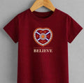 Heart of Midlothian “Believe” T-Shirt – Hearts FC Edinburgh Fan Tee kids & adults