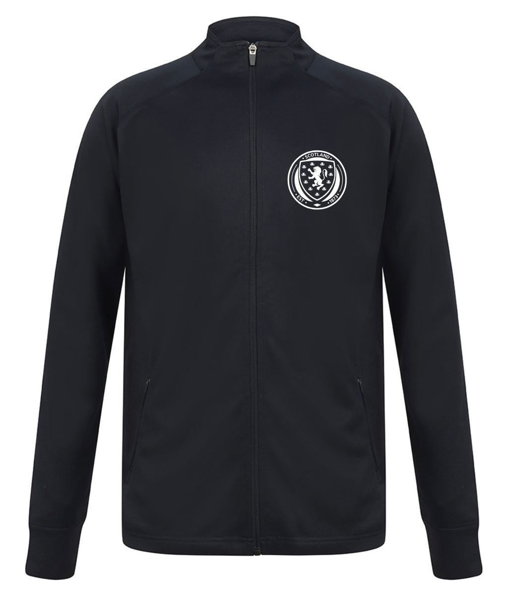 Scotland Crest Navy Zip-Up Jacket | Premium Lightweight Track Top | Scotland Supporters Wear | Love from Leith kids & adults