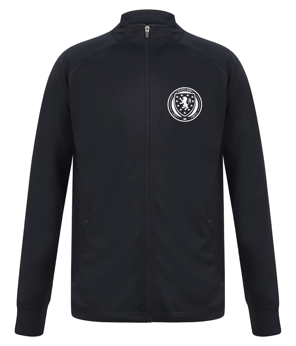 Scotland Crest Navy Zip-Up Jacket | Premium Lightweight Track Top | Scotland Supporters Wear | Love from Leith kids & adults
