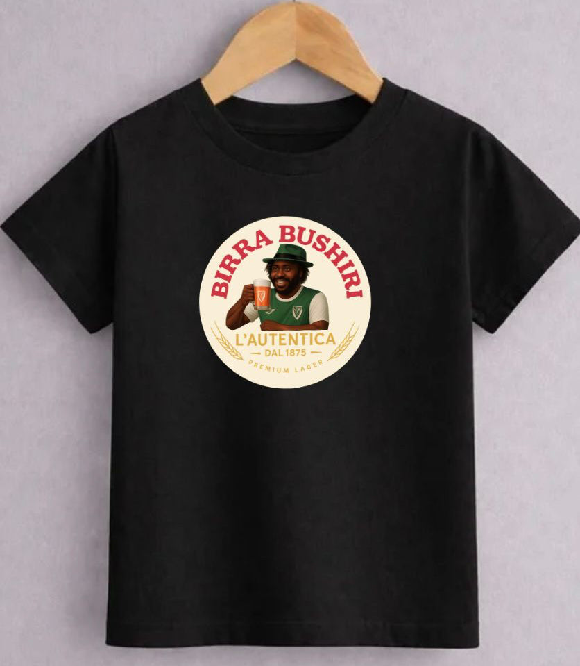 Birra Bushiri Hibs T-Shirt – Edinburgh Football-Inspired Vintage Graphic Tee KIDS & ADULTS