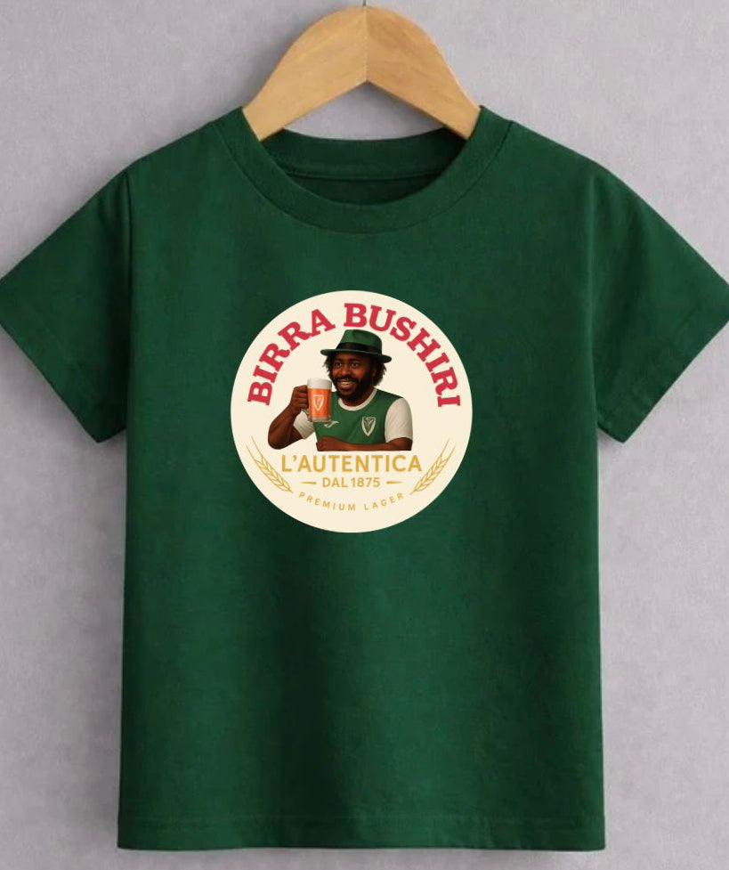 Birra Bushiri Hibs T-Shirt – Edinburgh Football-Inspired Vintage Graphic Tee KIDS & ADULTS