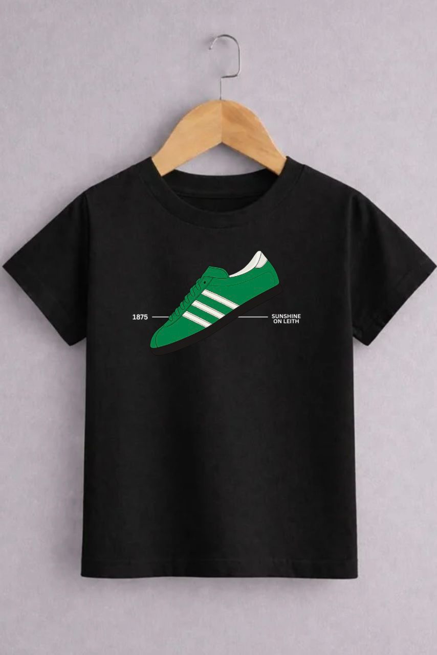 Sunshine on Leith 1875 Trainer Tee – Leith Football Inspired T-Shirt kids and adults