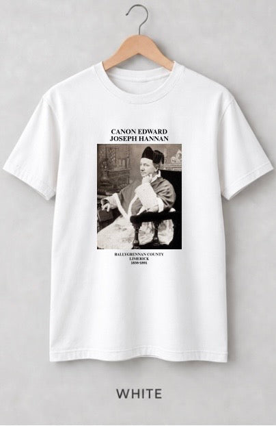 Canon Edward Joseph Hannan Heritage T-Shirt | Ballygrennan, County Limerick | Irish Catholic History Tee